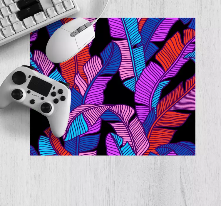 Mouse pad patterns lively leaf design - TenStickers