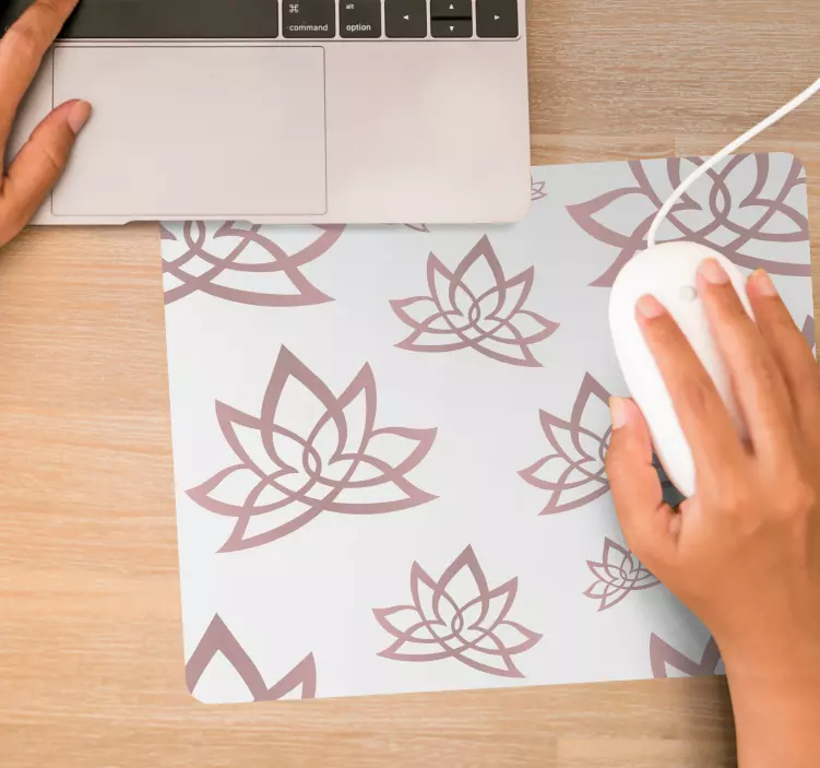 Mouse pad patterns lotus flower design - TenStickers
