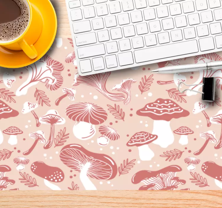 Mouse pad patterns mushroom themed design - TenStickers