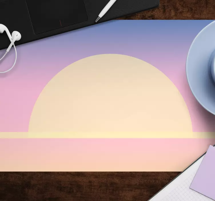 Mouse pad patterns serene sunset gradient - TenStickers