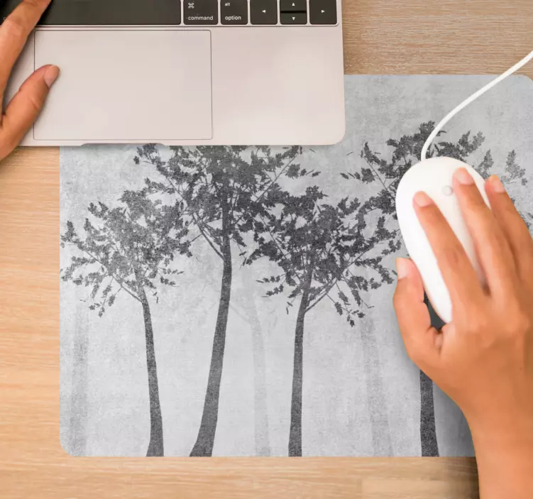 Mouse pad patterns silhouetted tree scene - TenStickers