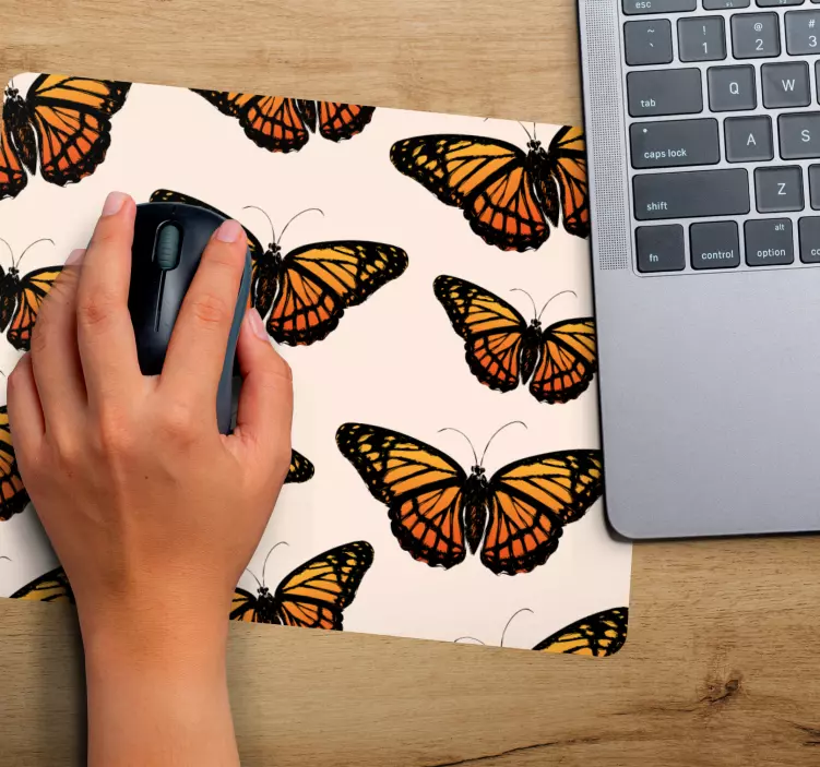 Mouse pad patterns vibrant butterfly design - TenStickers