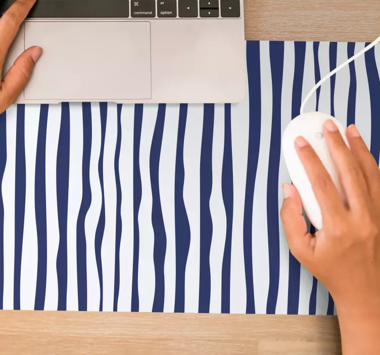 Mouse pad patterns wavy stripe design - TenStickers