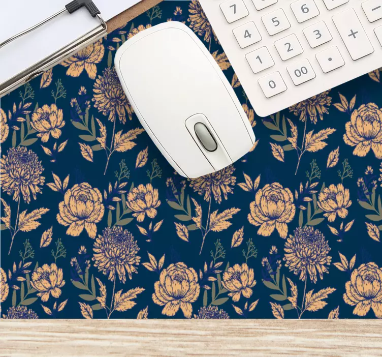 Mouse pad patterns with blooming textured surface - TenStickers