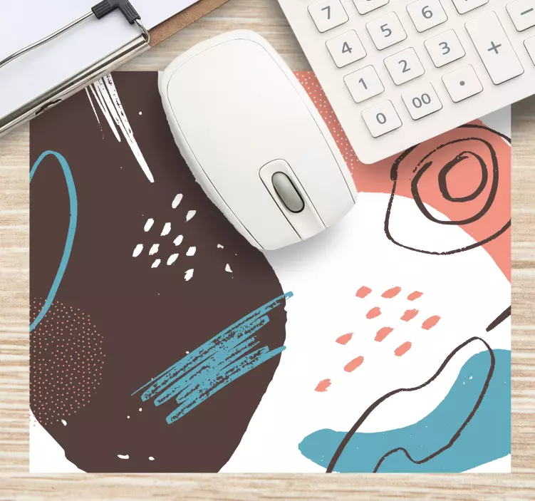 Mouse pad patterns with dynamic geometric shapes - TenStickers