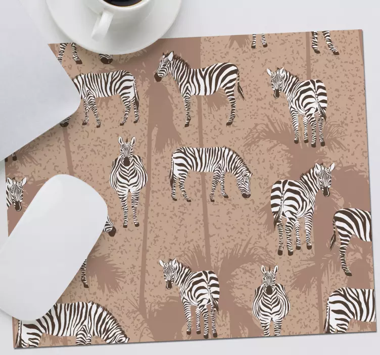 Mouse pad patterns zebra pattern design - TenStickers