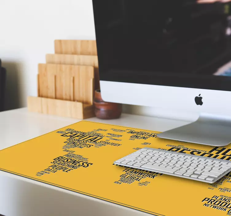 Mouse pad quotes business insights map - TenStickers