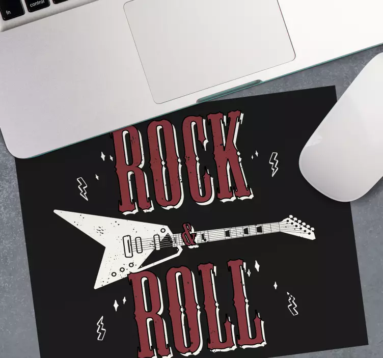 Mouse pad quotes electric guitar inspiration - TenStickers