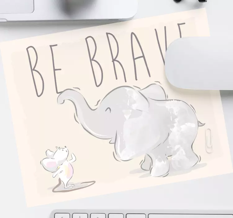Mouse pad quotes encouraging animal friends - TenStickers
