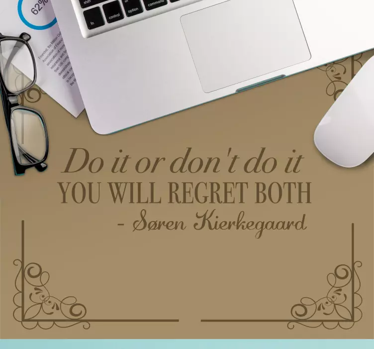 Mouse pad quotes inspirational quote art - TenStickers