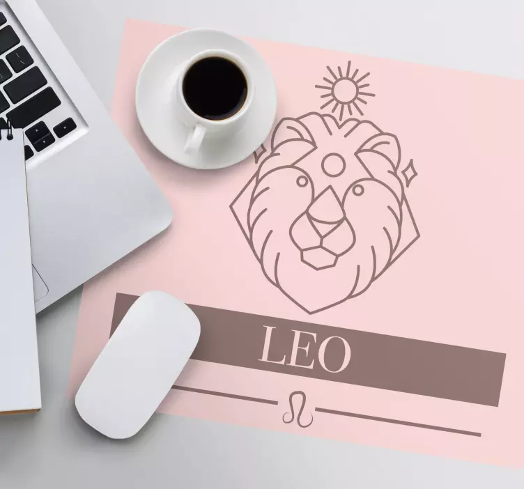 Mouse pad quotes leo zodiac sign - TenStickers