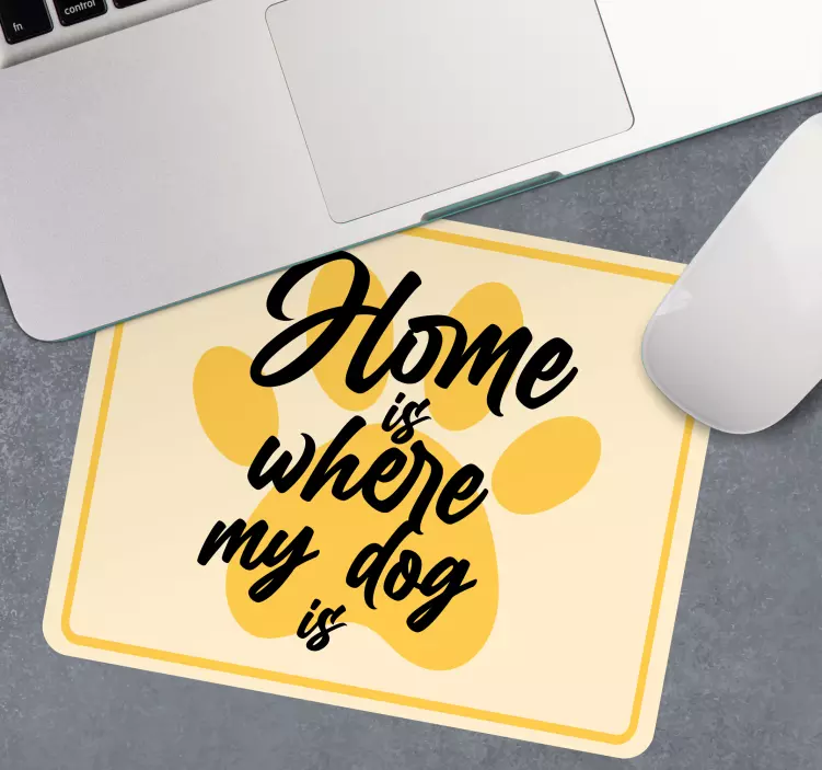 Mouse pad quotes paw print inspiration - TenStickers