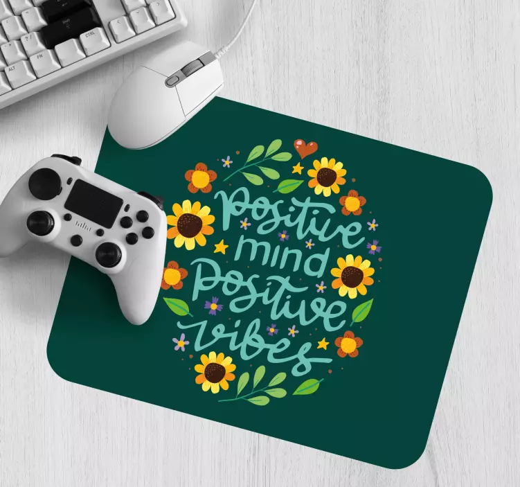 Mouse pad quotes positive mindset messages - TenStickers
