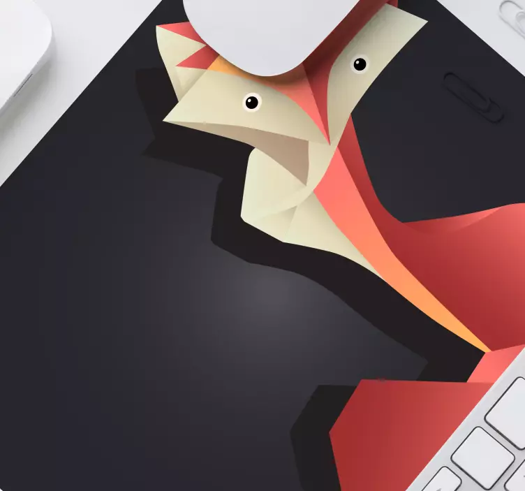 Original mouse pad abstract fox design - TenStickers
