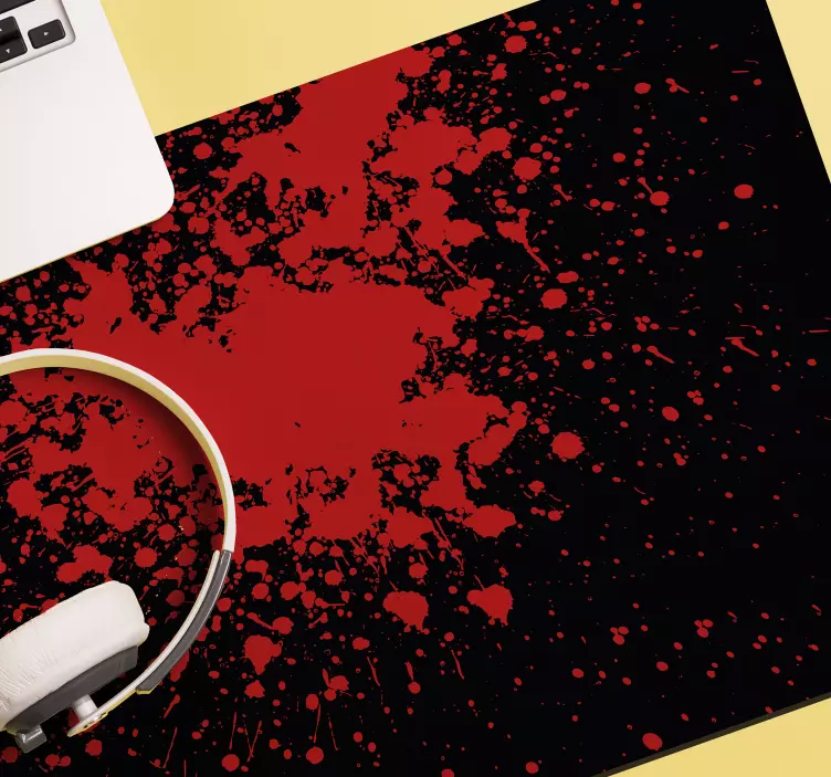 Original mouse pad abstract red splatter design - TenStickers