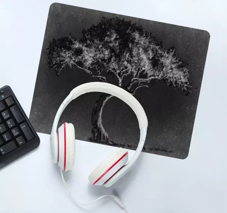 Original mouse pad artistic tree silhouette - TenStickers
