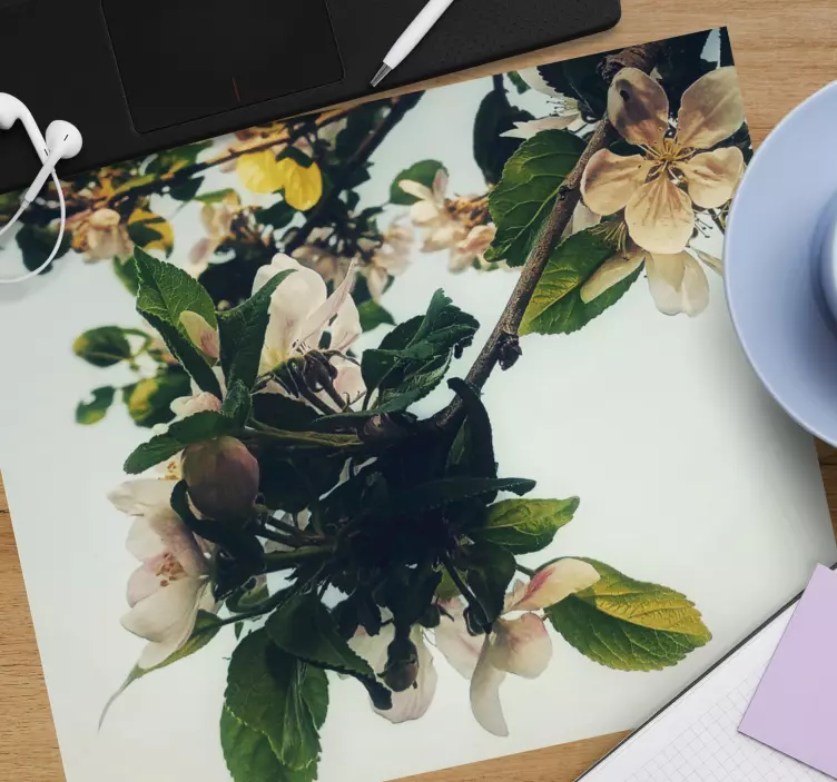 Original mouse pad blooming apple branch - TenStickers