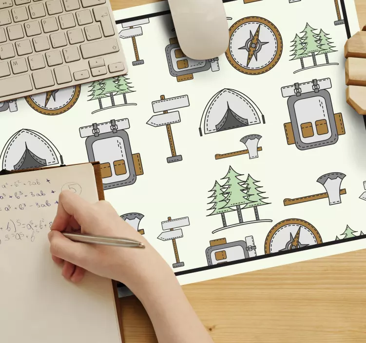 Original mouse pad camping gear design - TenStickers