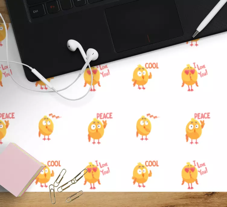Original mouse pad cheerful cartoon birds - TenStickers