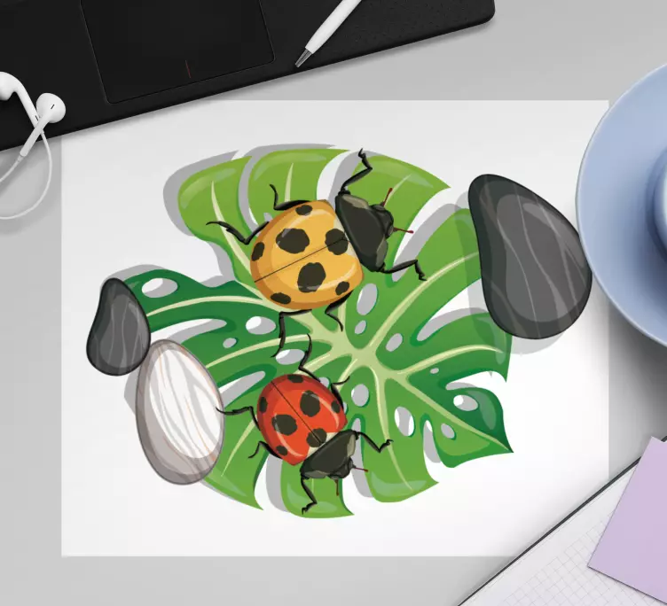 Original mouse pad colorful insect design - TenStickers