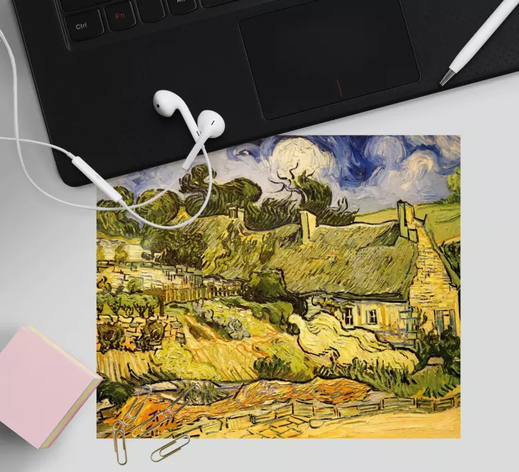 Original mouse pad countryside cottage view - TenStickers