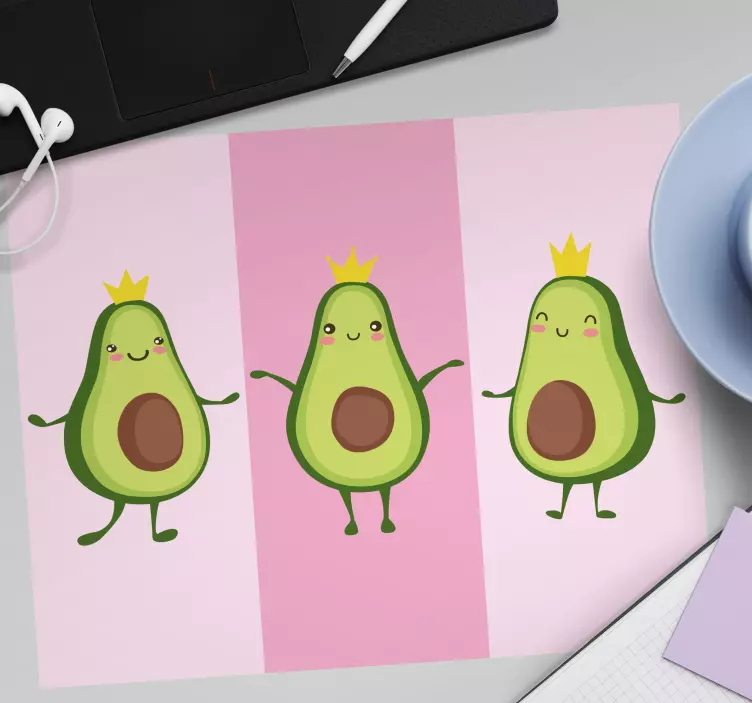 Original mouse pad cute avocado designs - TenStickers