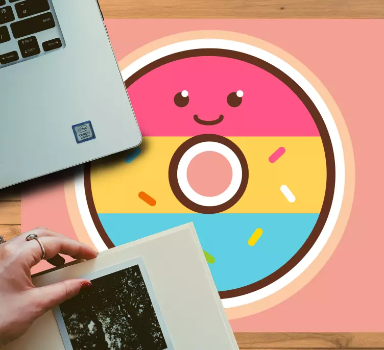 Original mouse pad cute donut character - TenStickers