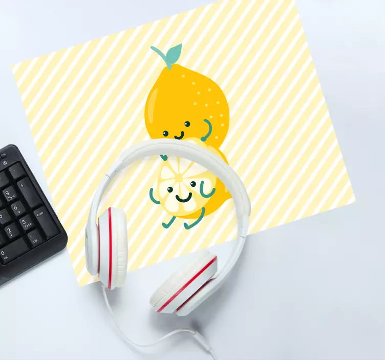 Original mouse pad cute fruity characters - TenStickers