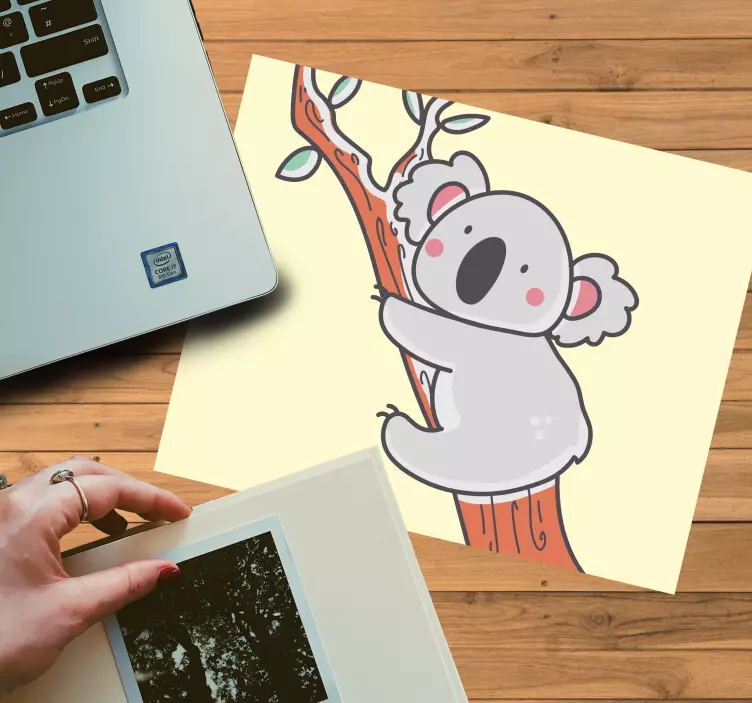 Original mouse pad cute koala tree design - TenStickers