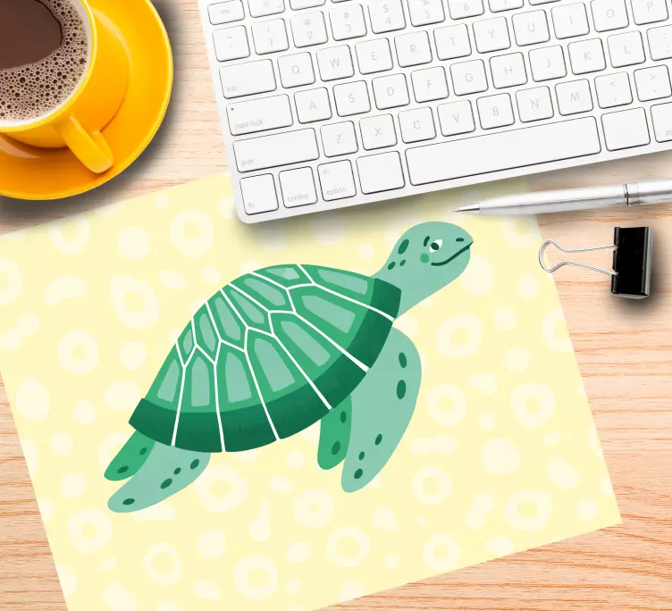 Original mouse pad cute turtle design - TenStickers