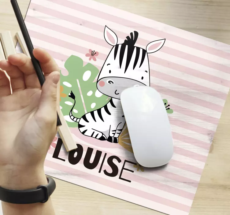 Original mouse pad cute zebra design - TenStickers