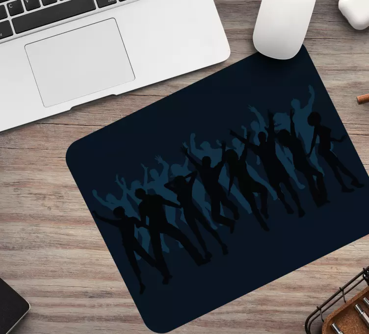 Original mouse pad dance silhouettes collage - TenStickers