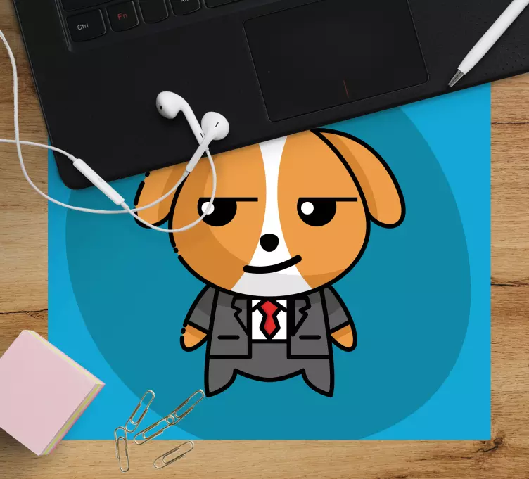 Original mouse pad dapper canine design - TenStickers