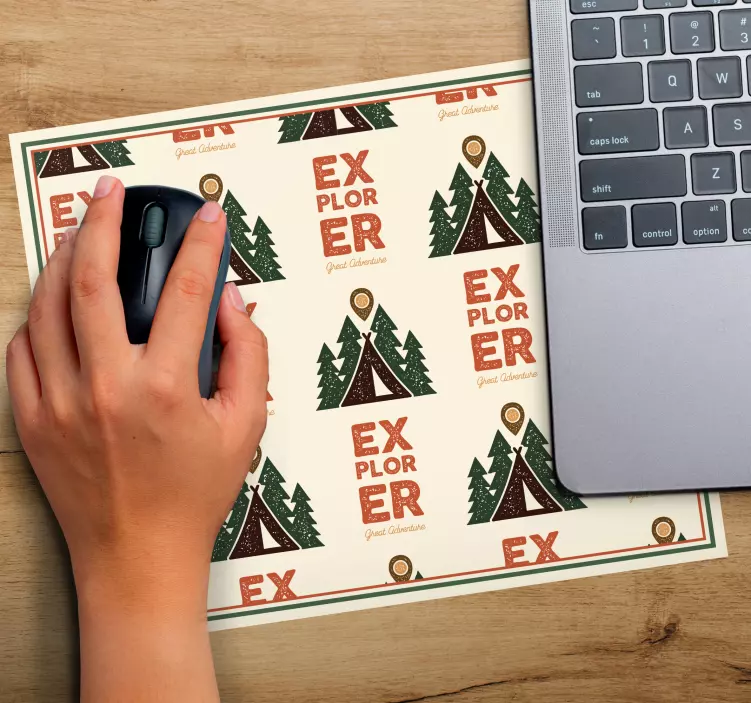 Original mouse pad explorer outdoor design - TenStickers
