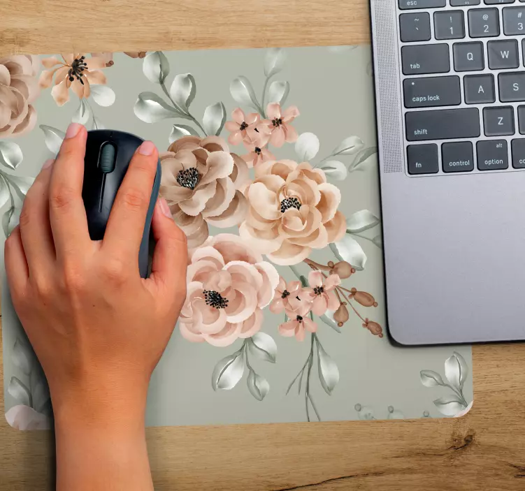 Original mouse pad floral arrangement design - TenStickers