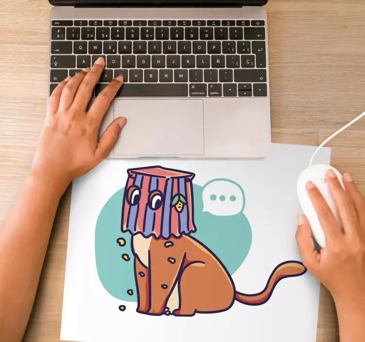 Original mouse pad funny cat design - TenStickers
