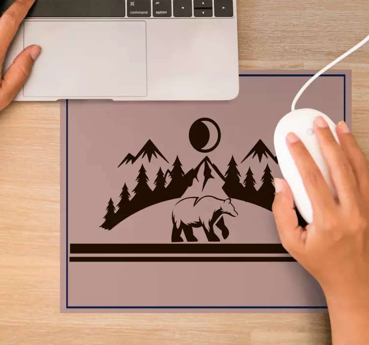 Original mouse pad mountain landscape view - TenStickers
