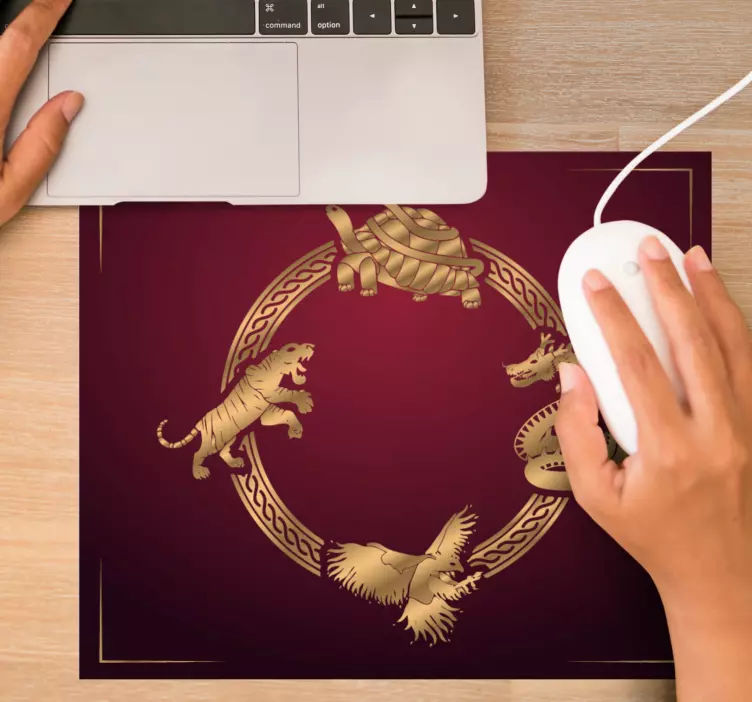 Original mouse pad mythical creature circle - TenStickers