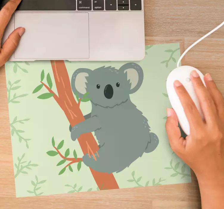 Original mouse pad playful koala climbing - TenStickers