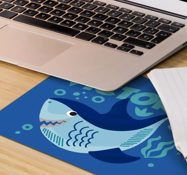 Original mouse pad playful shark design - TenStickers
