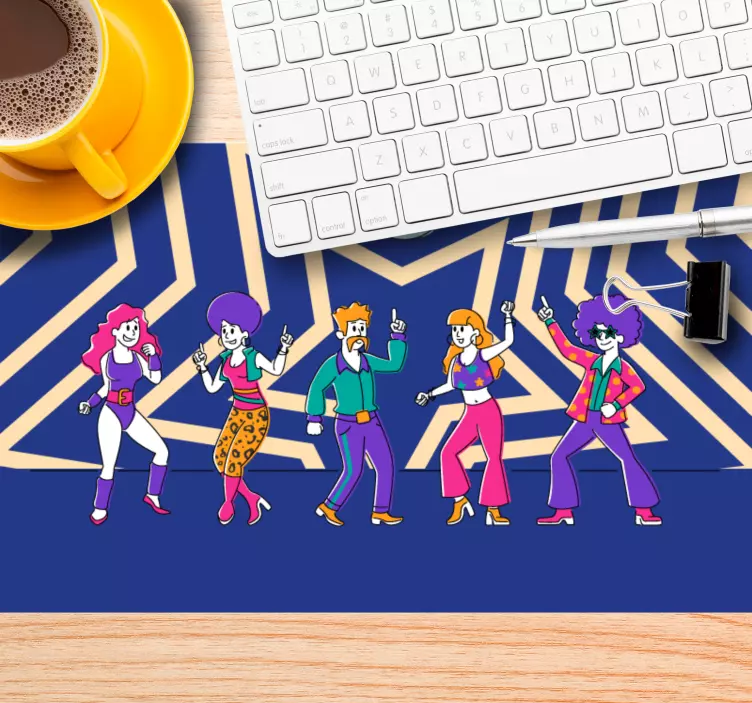 Original mouse pad retro dance figures - TenStickers