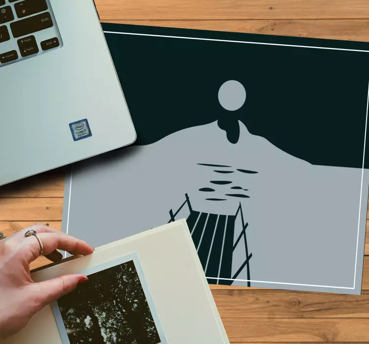 Original mouse pad serene dock reflection - TenStickers