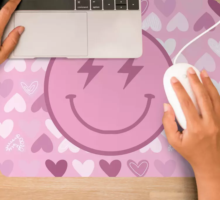 Original mouse pad smiley heart design - TenStickers