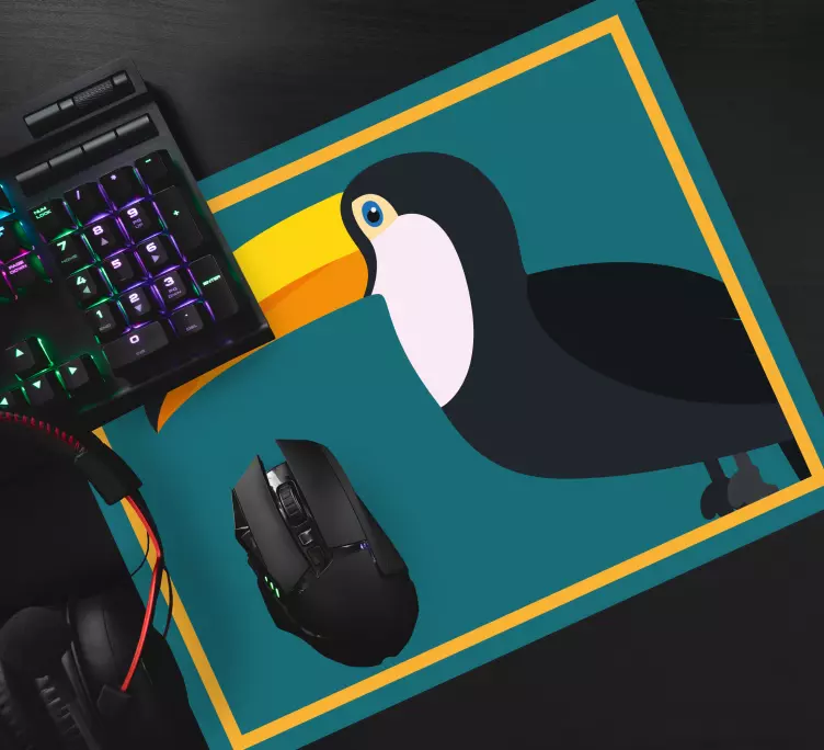 Original mouse pad stylish toucan design - TenStickers