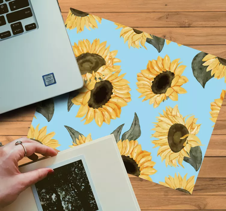 Original mouse pad sunflower bloom design - TenStickers