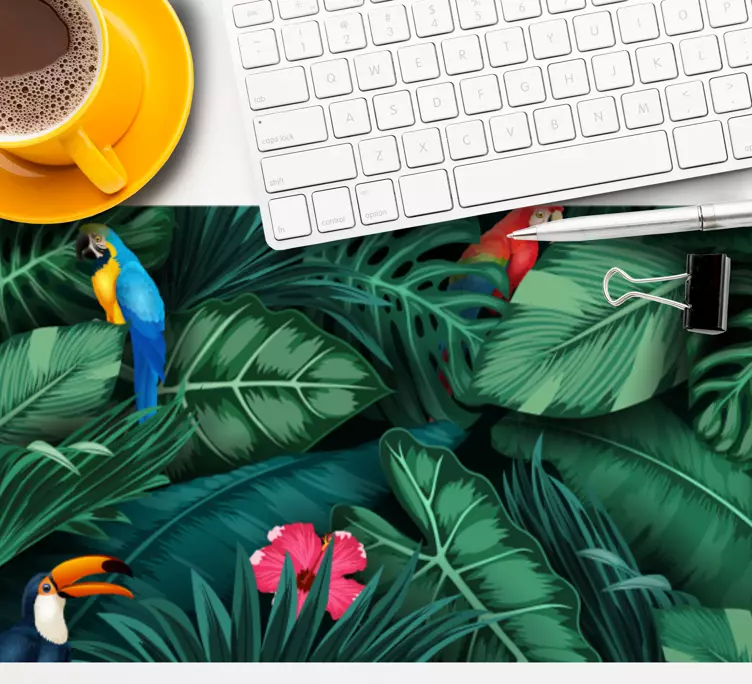 Original mouse pad tropical bird design - TenStickers