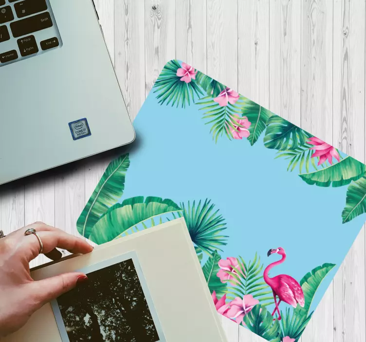 Original mouse pad tropical flamingo paradise - TenStickers