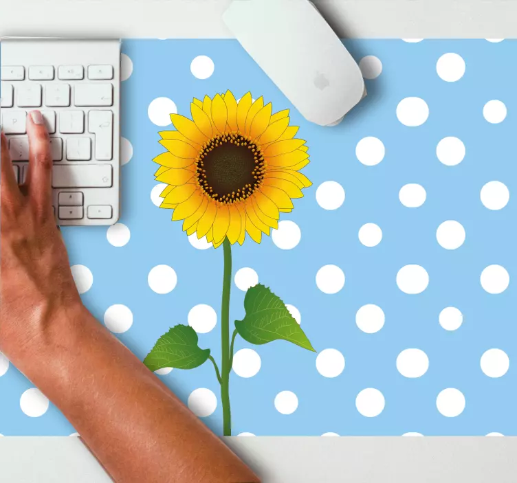Original mouse pad vibrant sunflower design - TenStickers