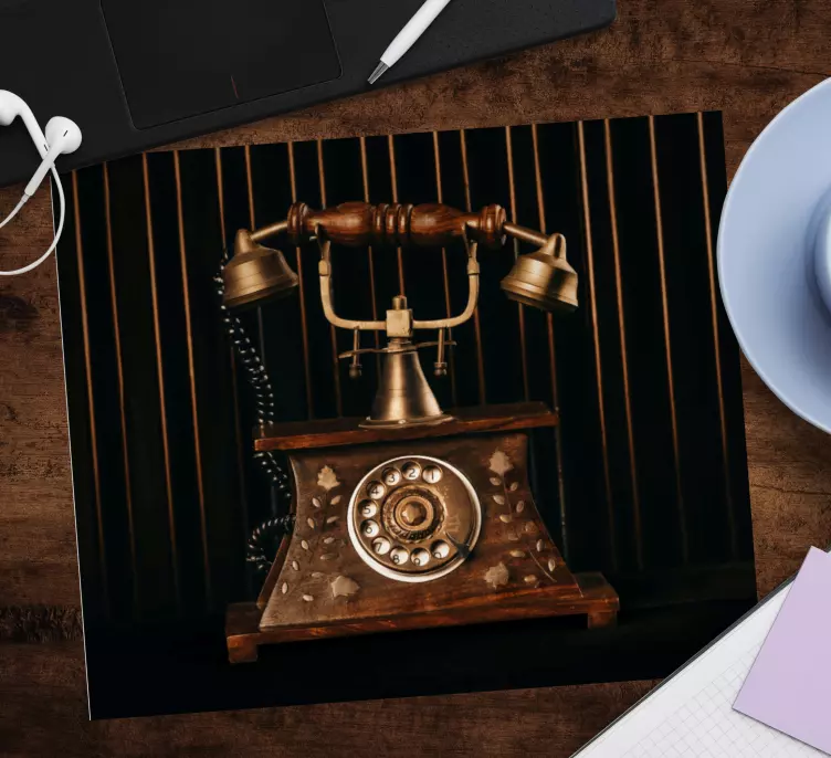 Original mouse pad vintage bell telephone design - TenStickers