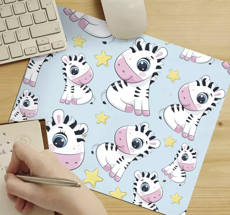 Original mouse pad with adorable zebra designs - TenStickers